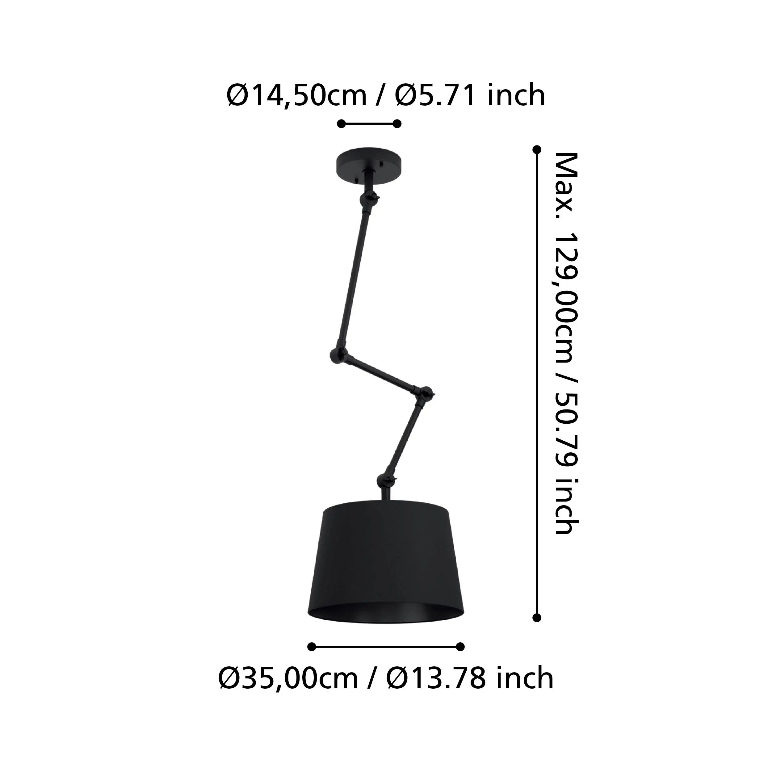 Pistunio 1‑Light Adjustable E27 Ceiling Light - Image 2