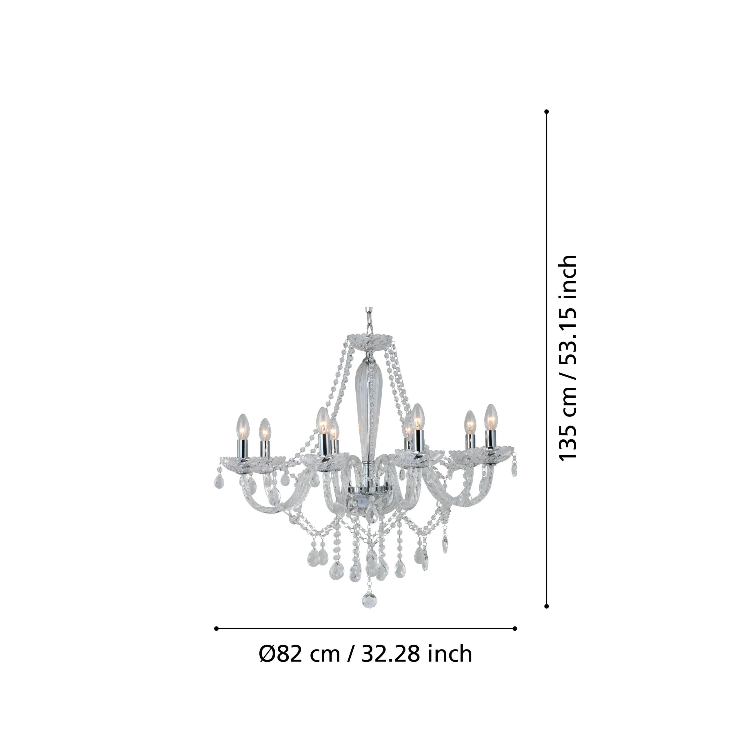 BASILANO1 8-Arm Pendant Light - Image 2