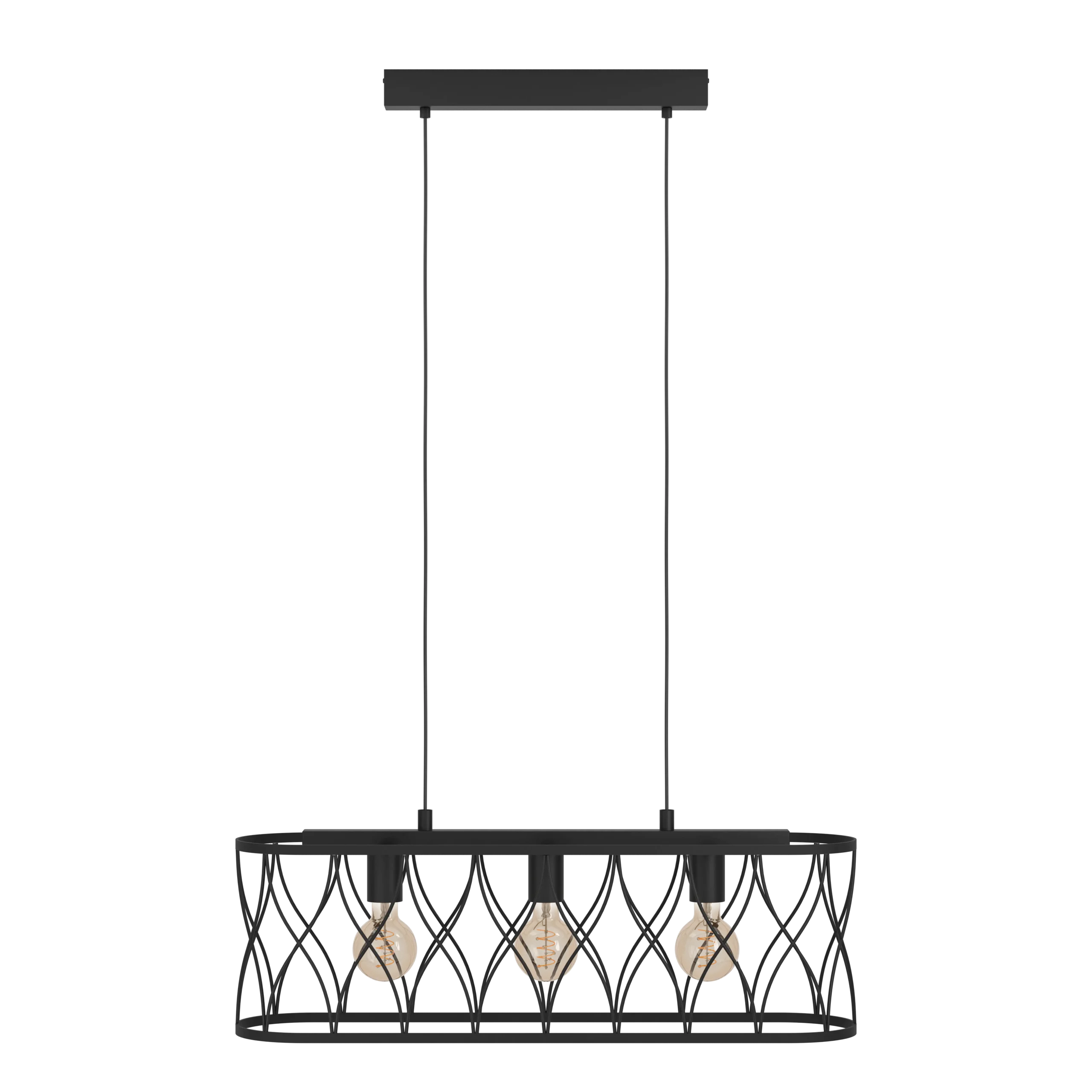 GILTSPUR 3‑Lamp Oval Wire Pendant - Image 4