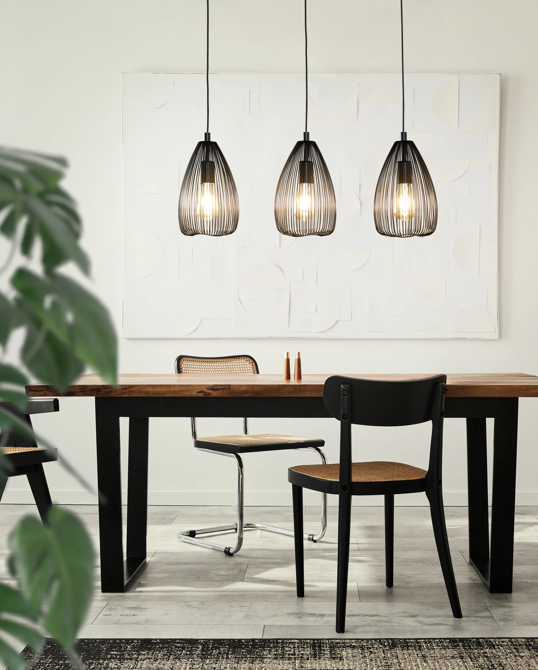CLEVEDON 3‑Lamp Linear Pendant