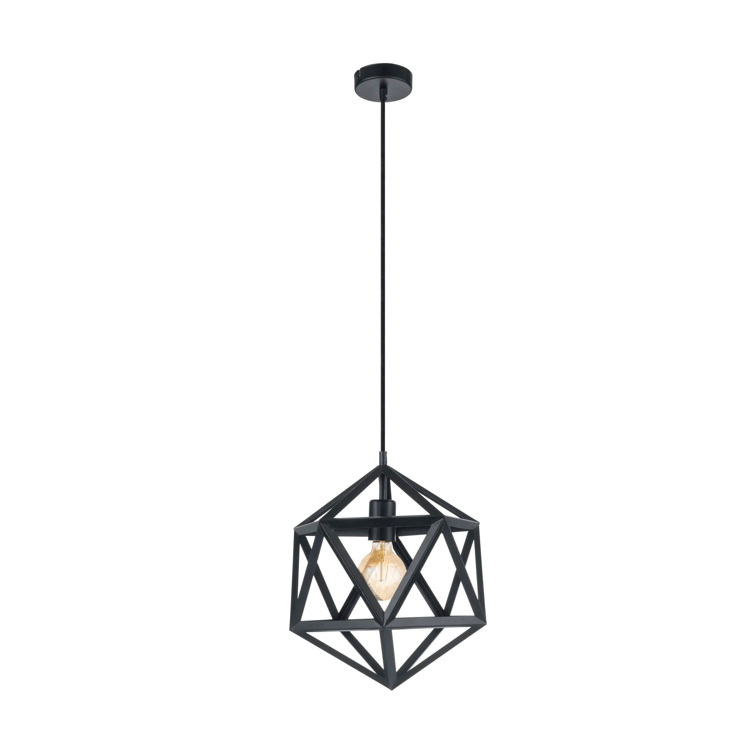 Embleton Black Geometric Pendant Lamp - Image 2
