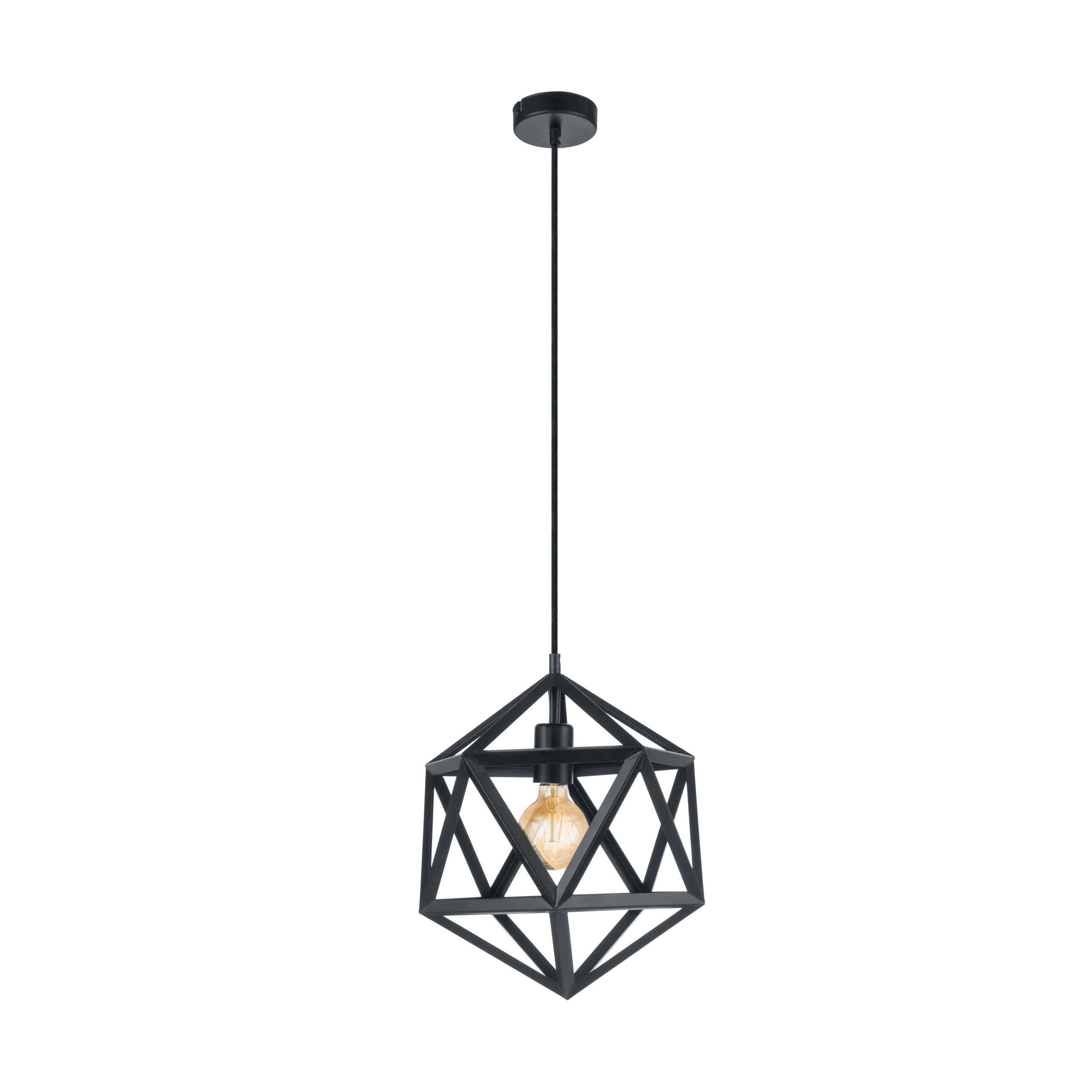 Embleton Black Geometric Pendant Lamp - Image 3