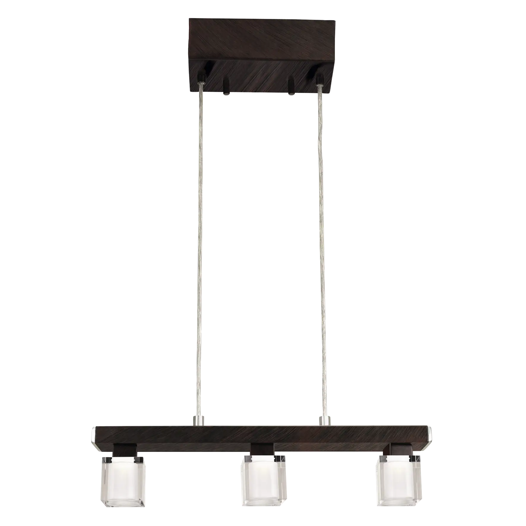 TENNO 3‑Lamp Antique Brown Pendant Lamp