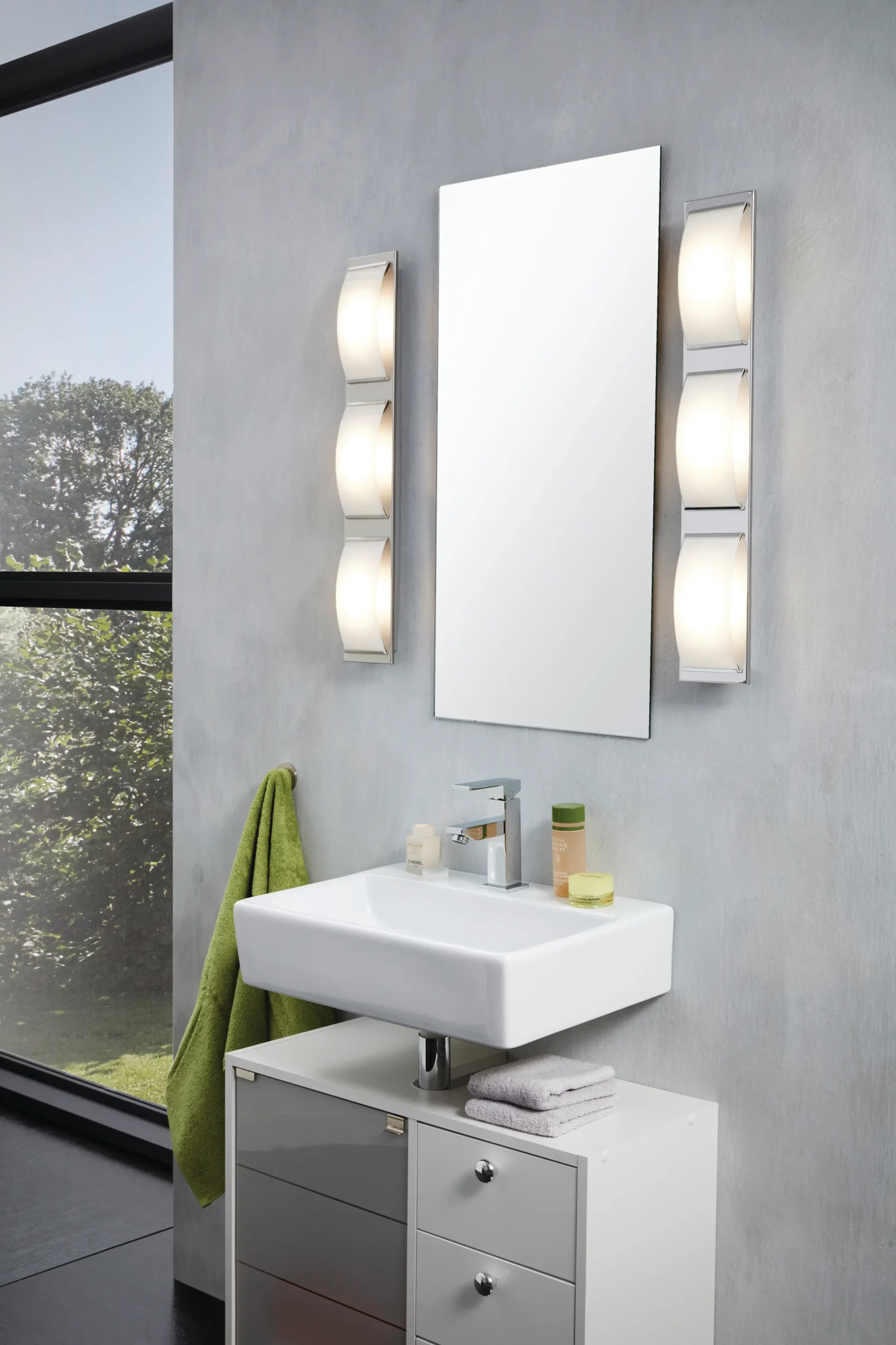 WASAO Chrome 3‑Light LED Bath/Vanity Wall/Ceiling Fixture - Image 4