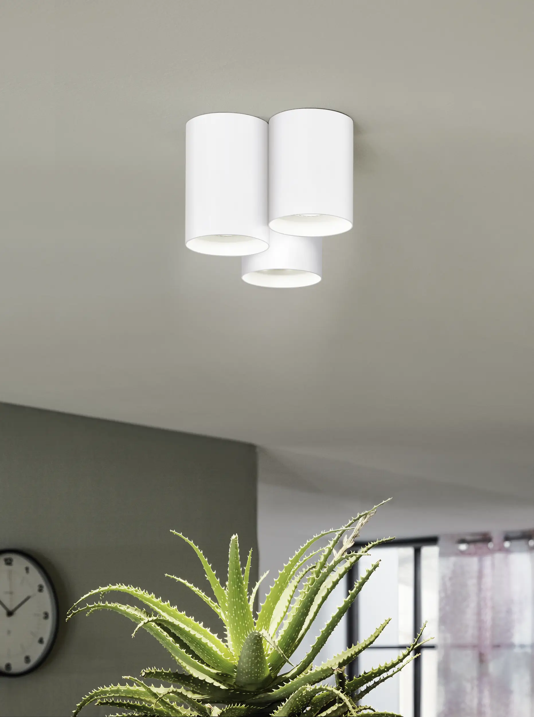 Lasana White GU10 LED Ceiling Light