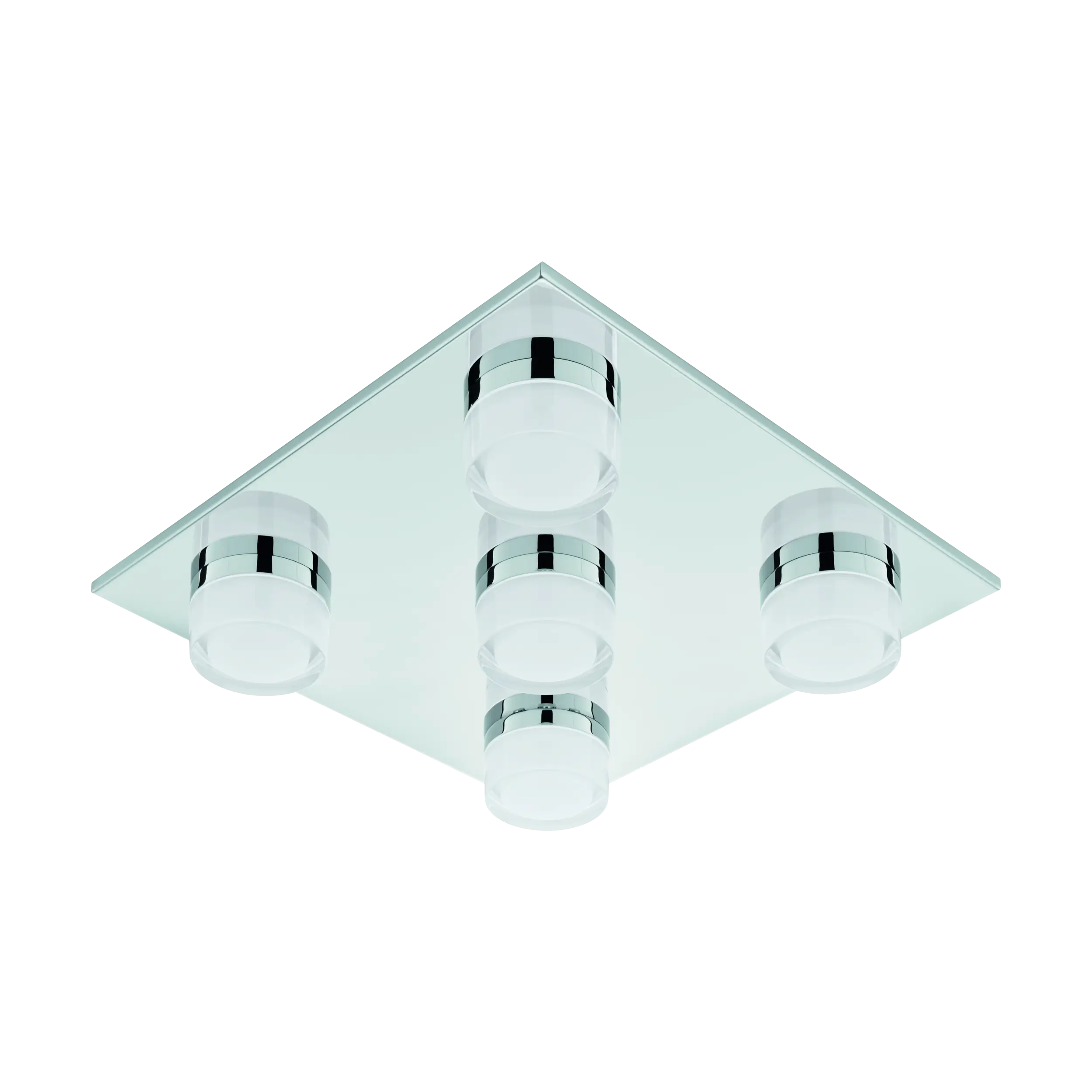 ROMENDO 5‑Light Chrome LED Ceiling Light