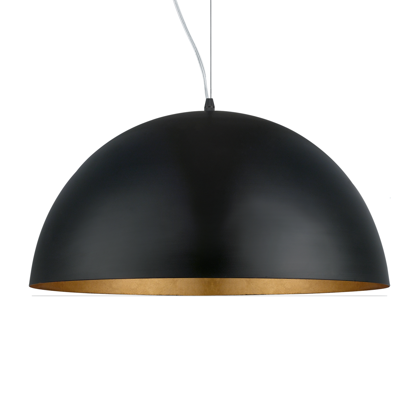 GAETANO 1 Black & Gold Dome Pendant - Image 3