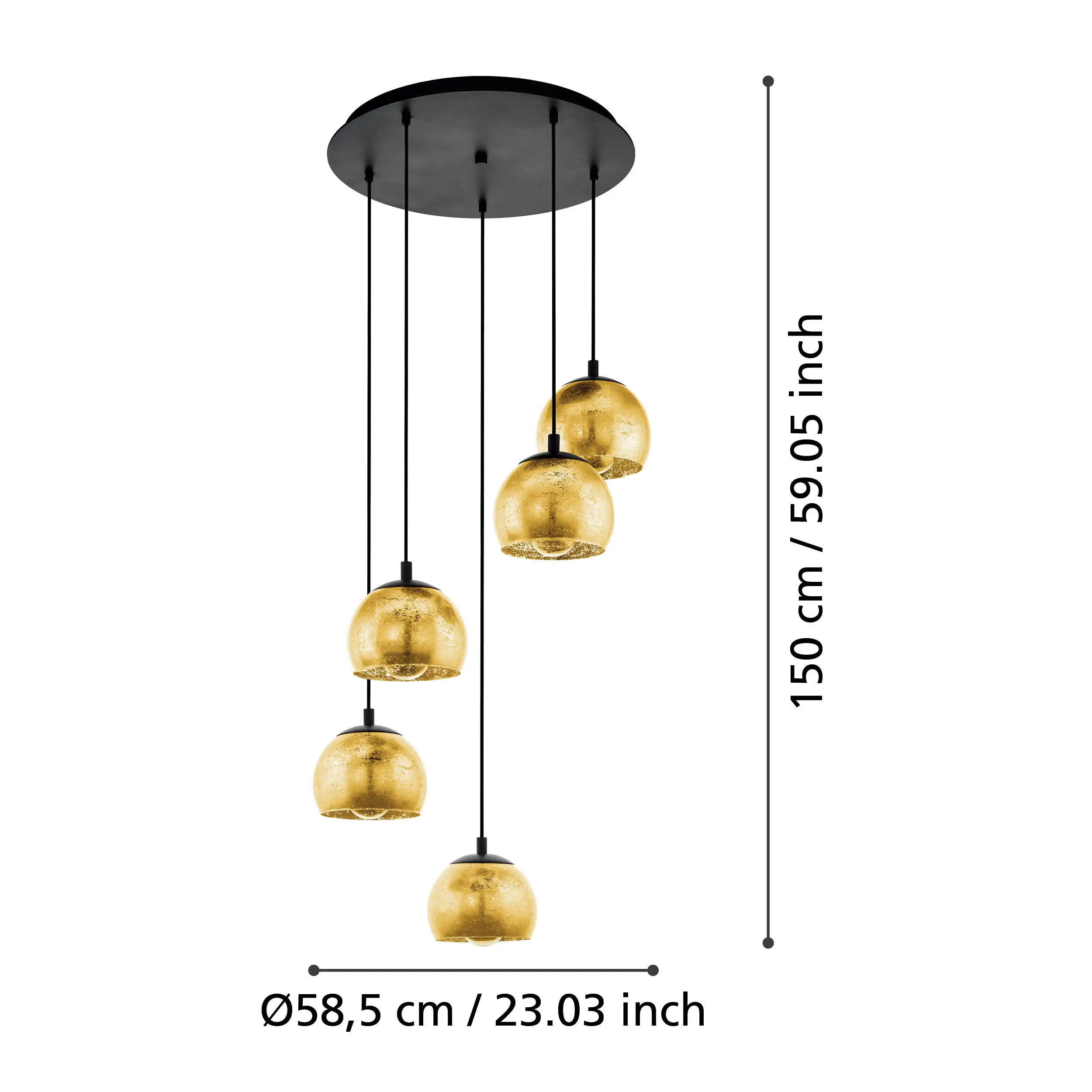 ALBARACCIN 5‑Lamp Cluster Pendant - Image 5