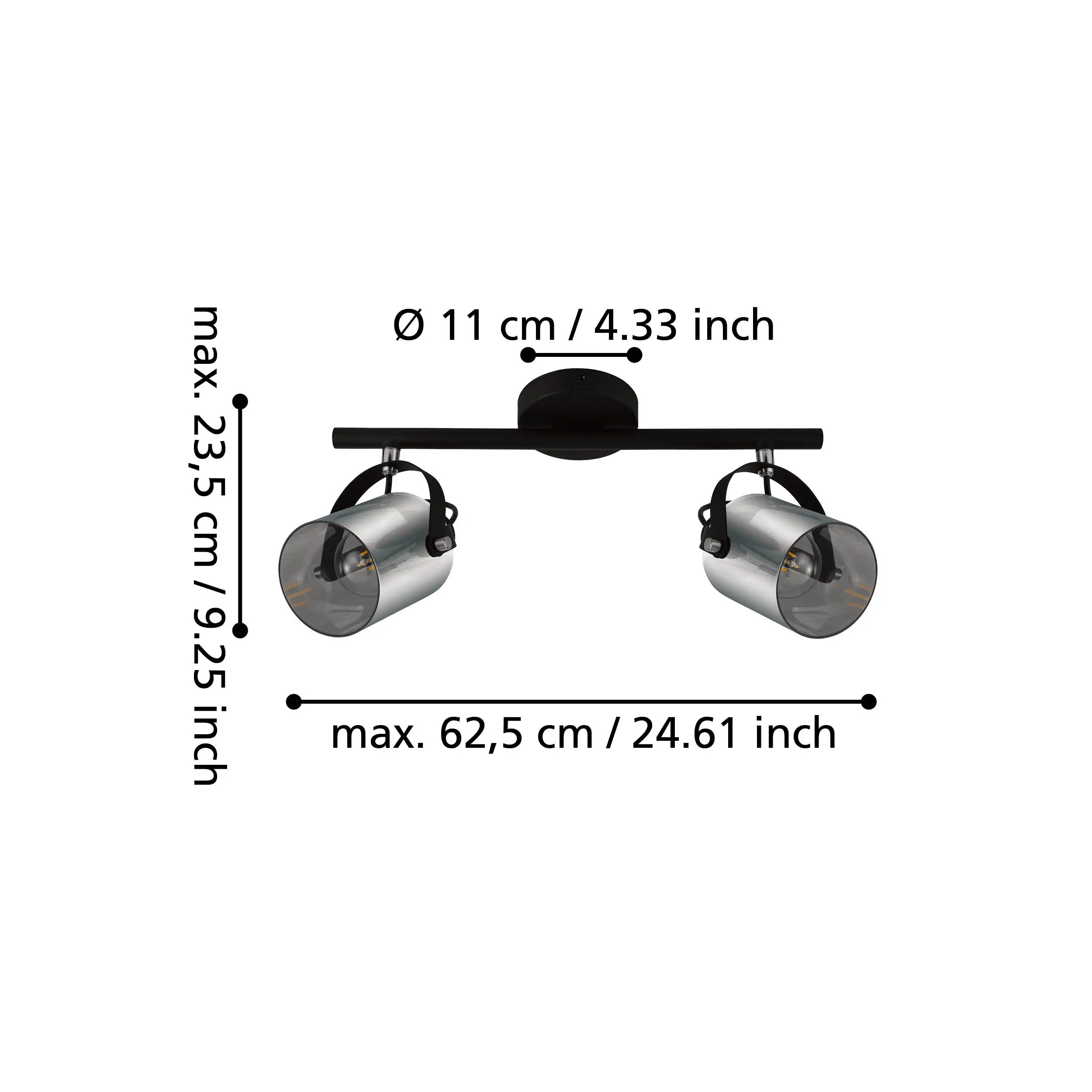 Berregas 2-Light Ceiling Spotlight - Image 3