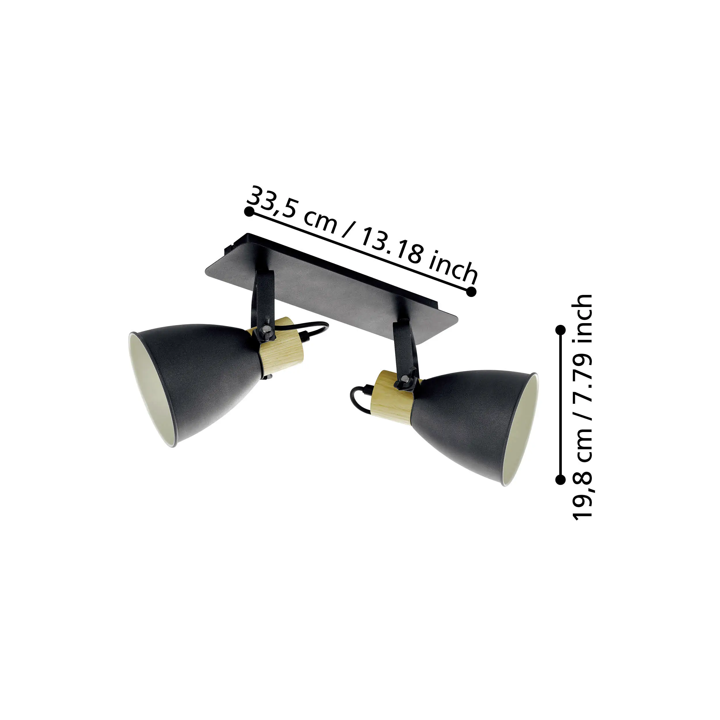 Coswarth 2-Light Adjustable Ceiling Spot Light - Image 3