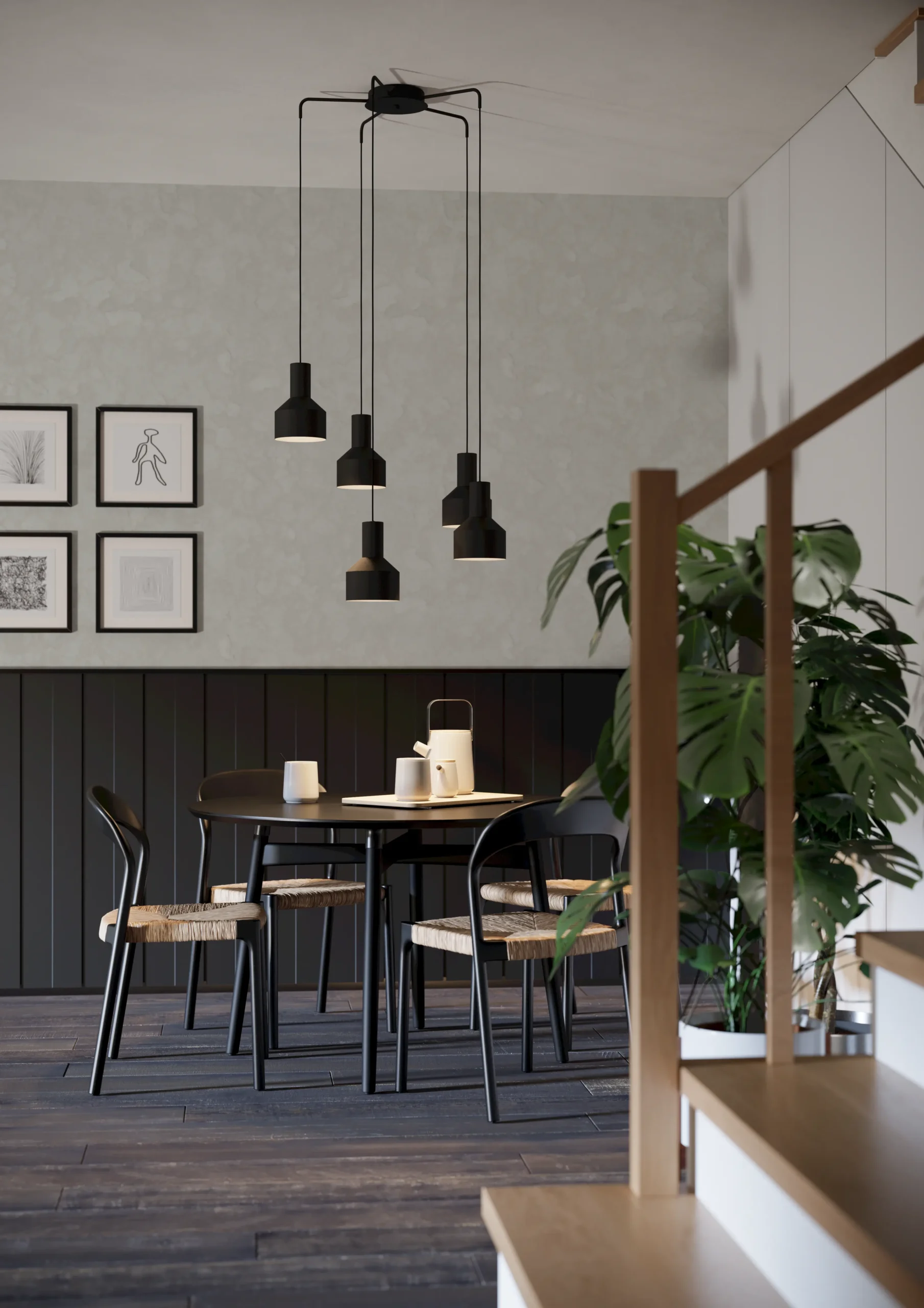 CASIBARE 5‑Lamp Pendant - Image 4