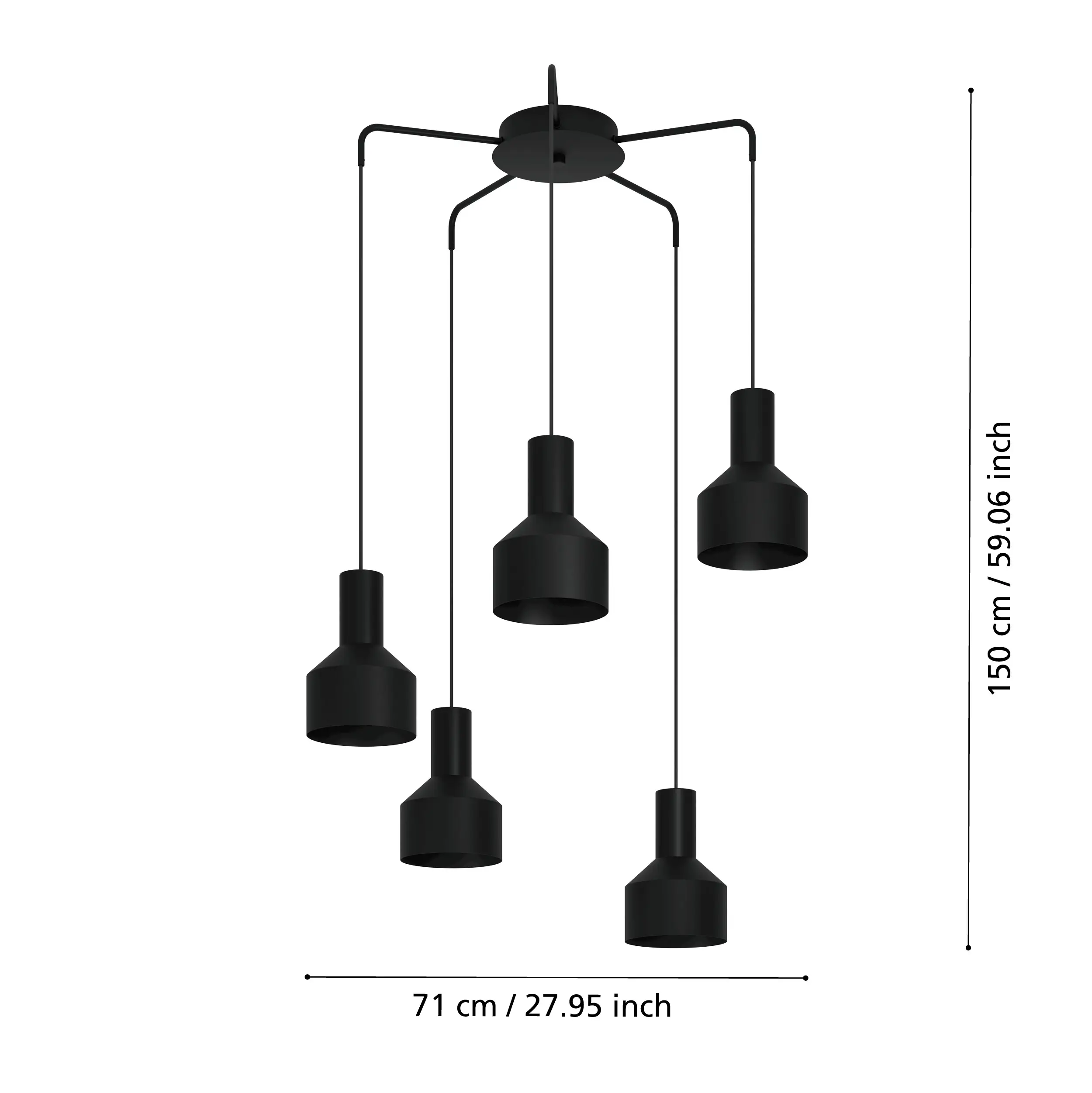 CASIBARE 5‑Lamp Pendant - Image 2