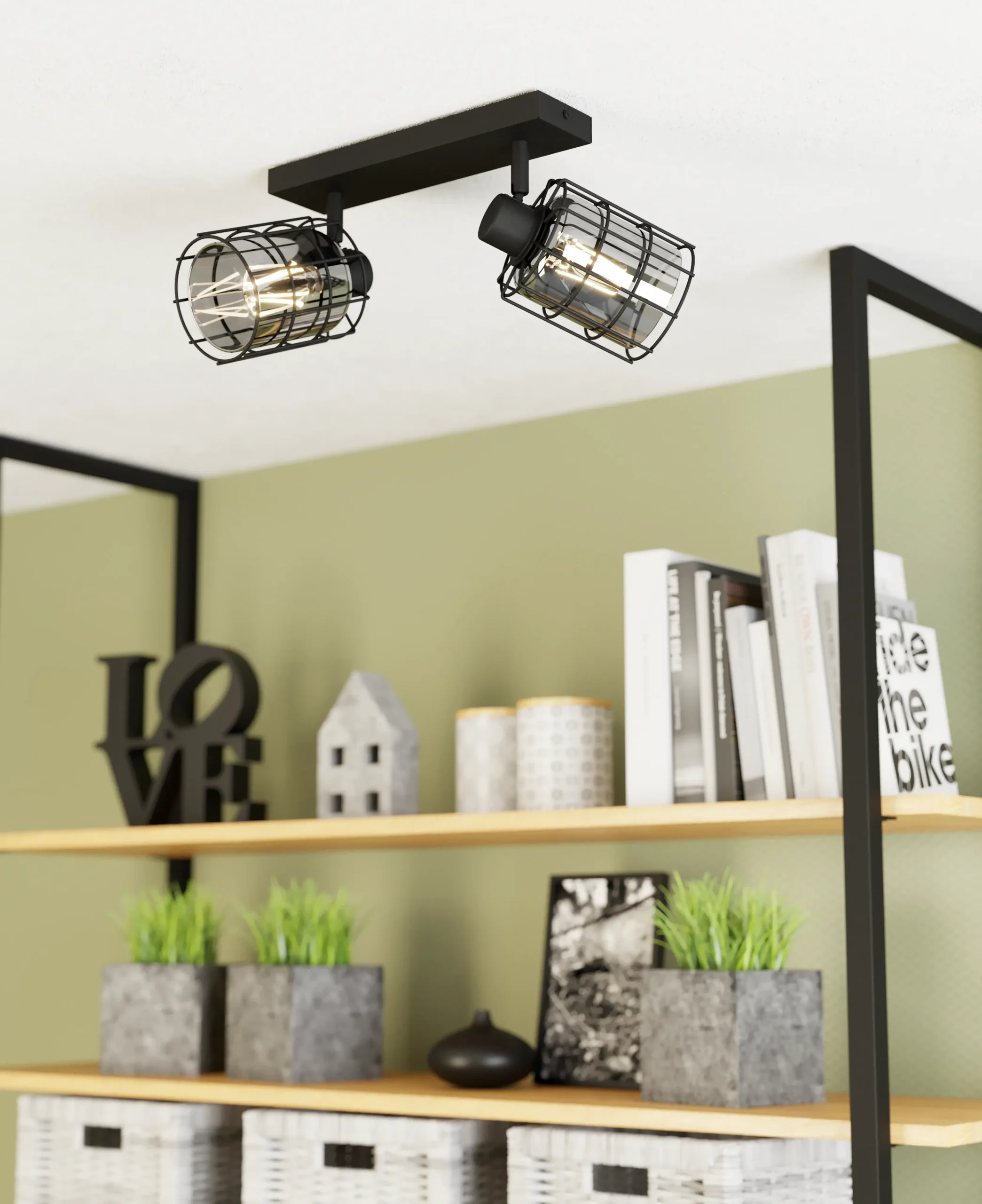 Consaca 2‑Light Ceiling Spotlight