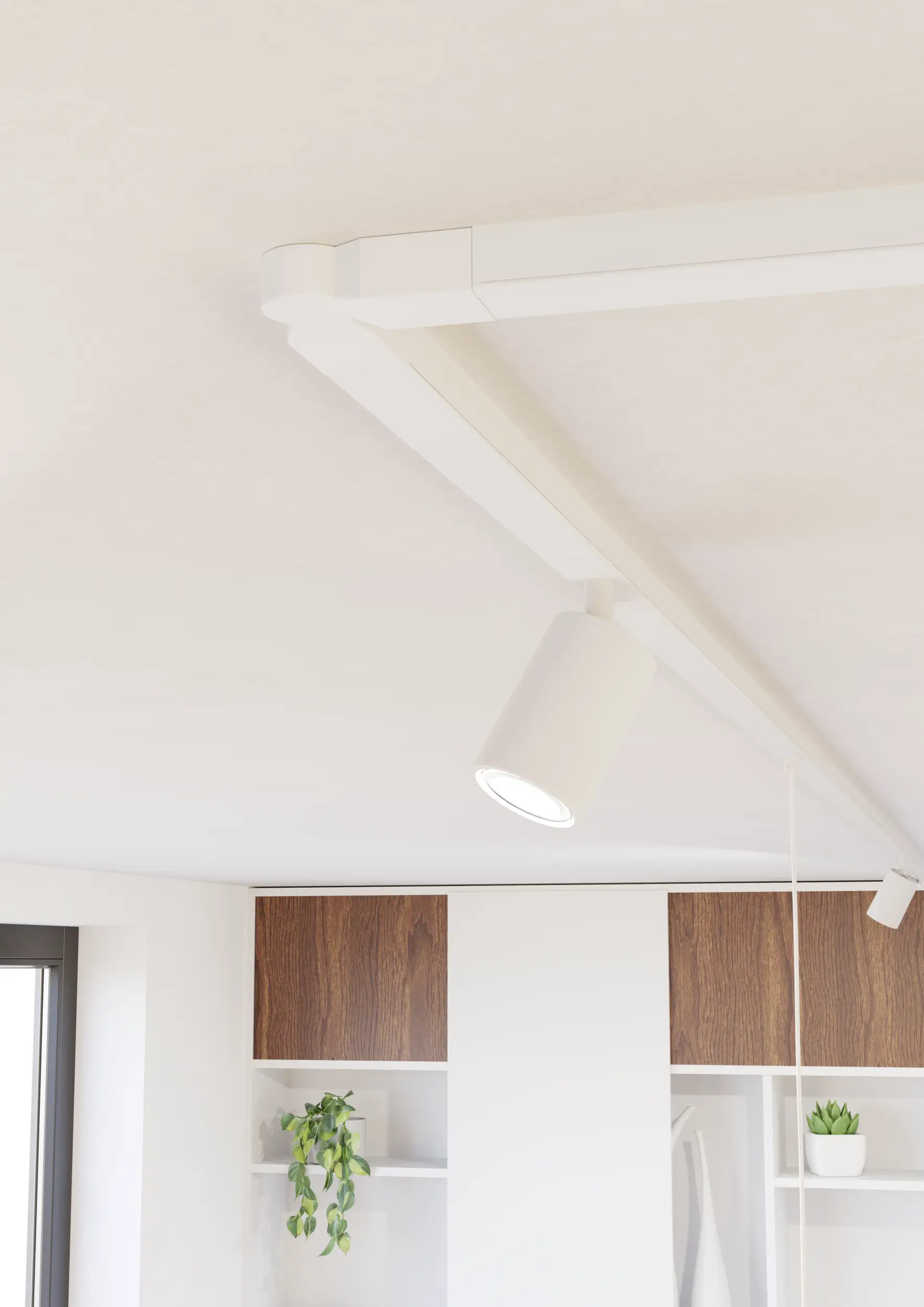 EASYT Corner Connector – Track System Accessory (White, Plastic) - Image 2