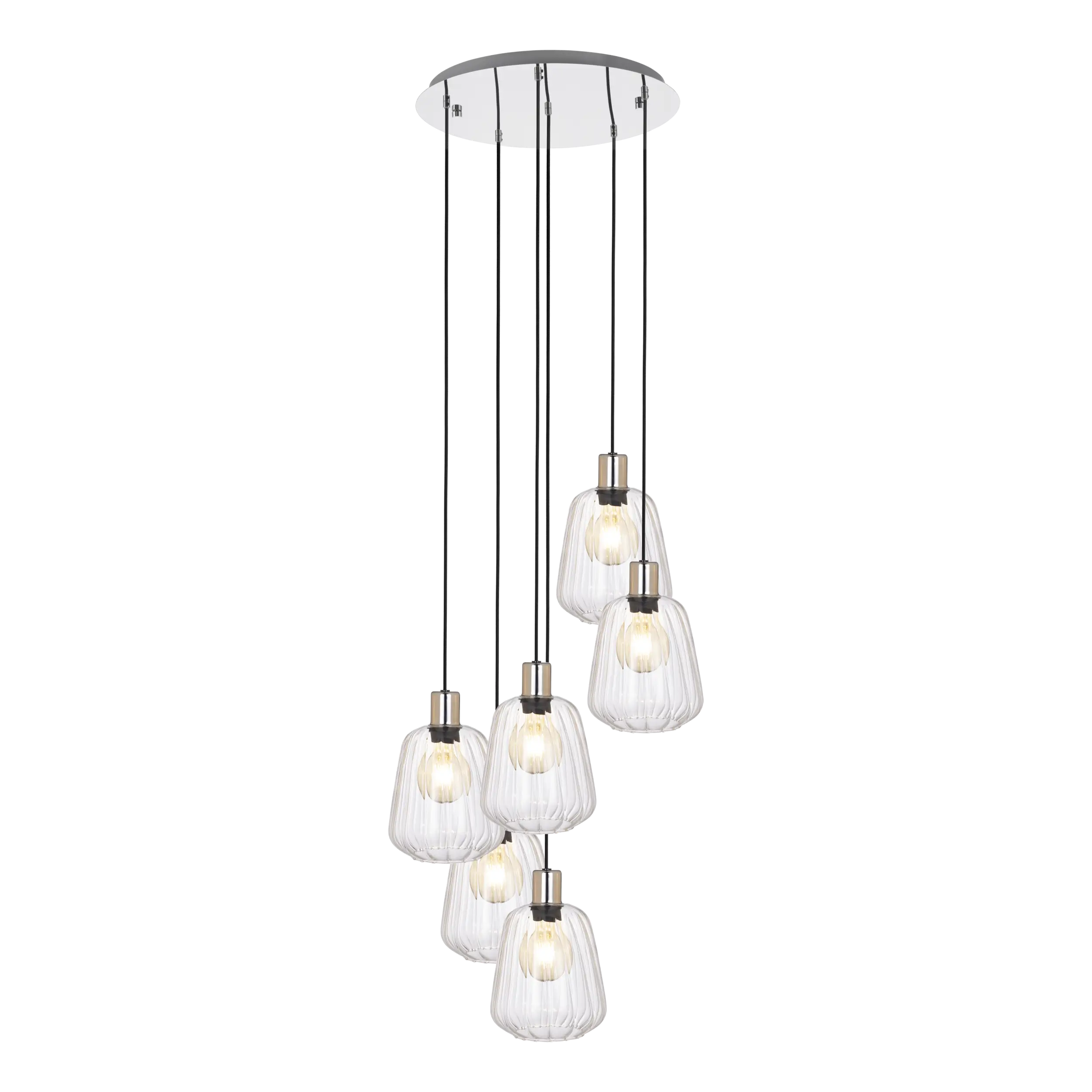 GIOIELLA Pendant Lamp – Chrome Steel, E27