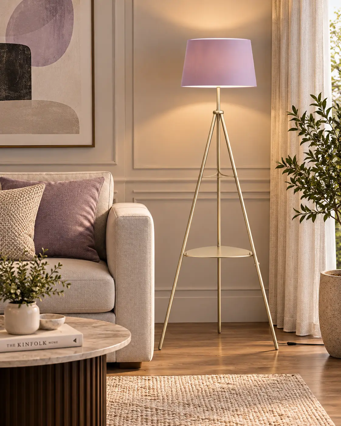 TERRA Gold Floor Lamp - Image 3