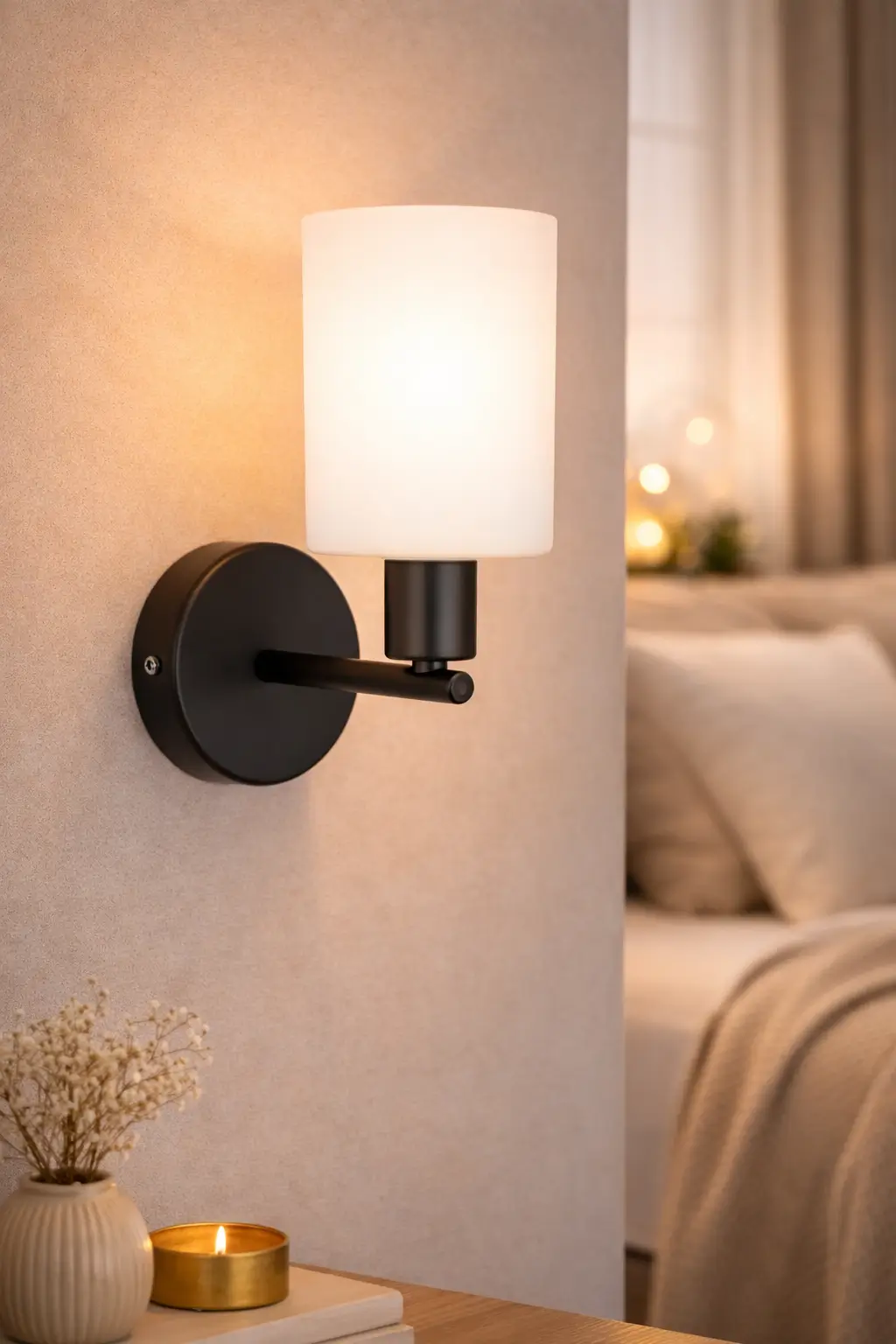 FLORES Black Wall Light - Image 2